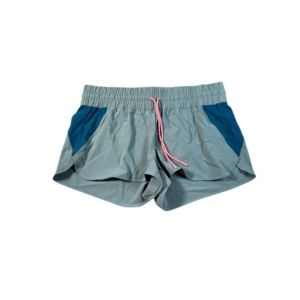 Title Nine Athletic Running Shorts with Drawstring Waist Colorblock Design XL